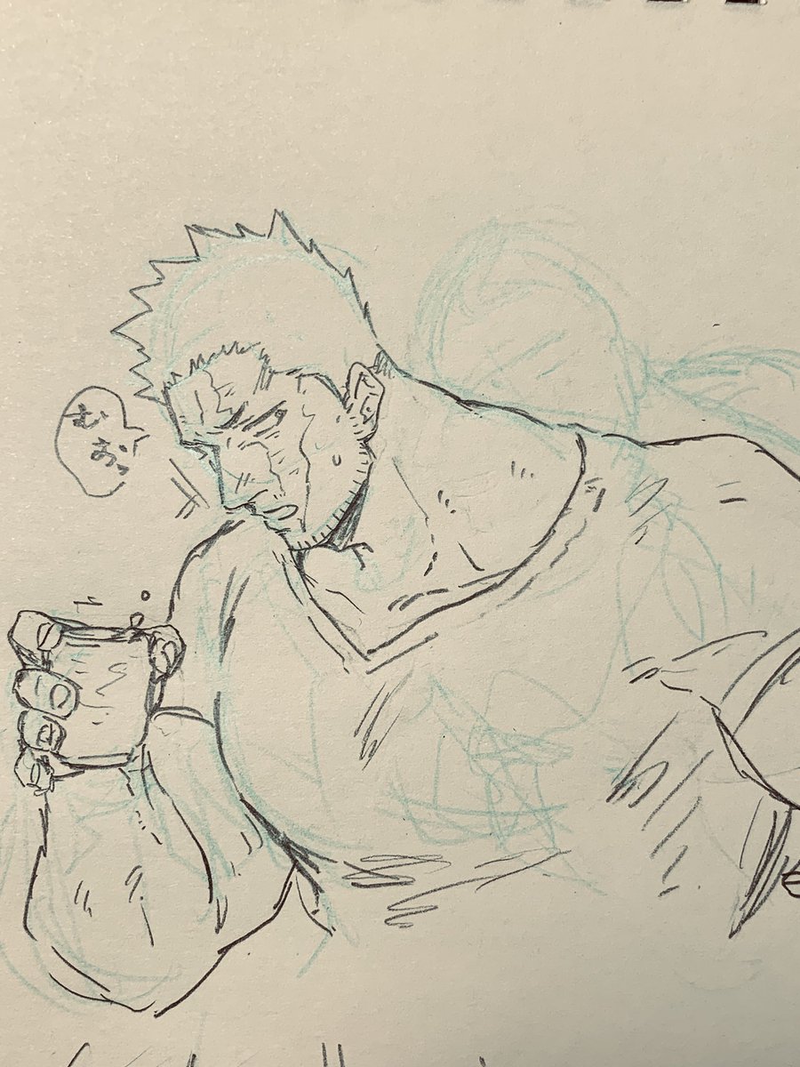 rihaaaaarata's tweet photo. 途中まで描いてた🔥さん供養
背後霊が居るね https://t.co/yHhYSznoKr