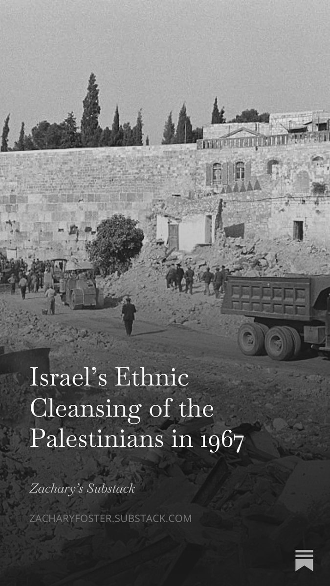 _ZachFoster's tweet photo. Today is Naksa Day.

It commemorates Israel's expulsion of 300,000 Palestinians &amp; 130,000 Syrians from their homes in 1967.

This is a brief history of Israel's Ethnic Cleansing of the Palestinians and Syrians in 1967, my latest: https://t.co/T98GYaJlAZ https://t.co/tDF4jurGzg
