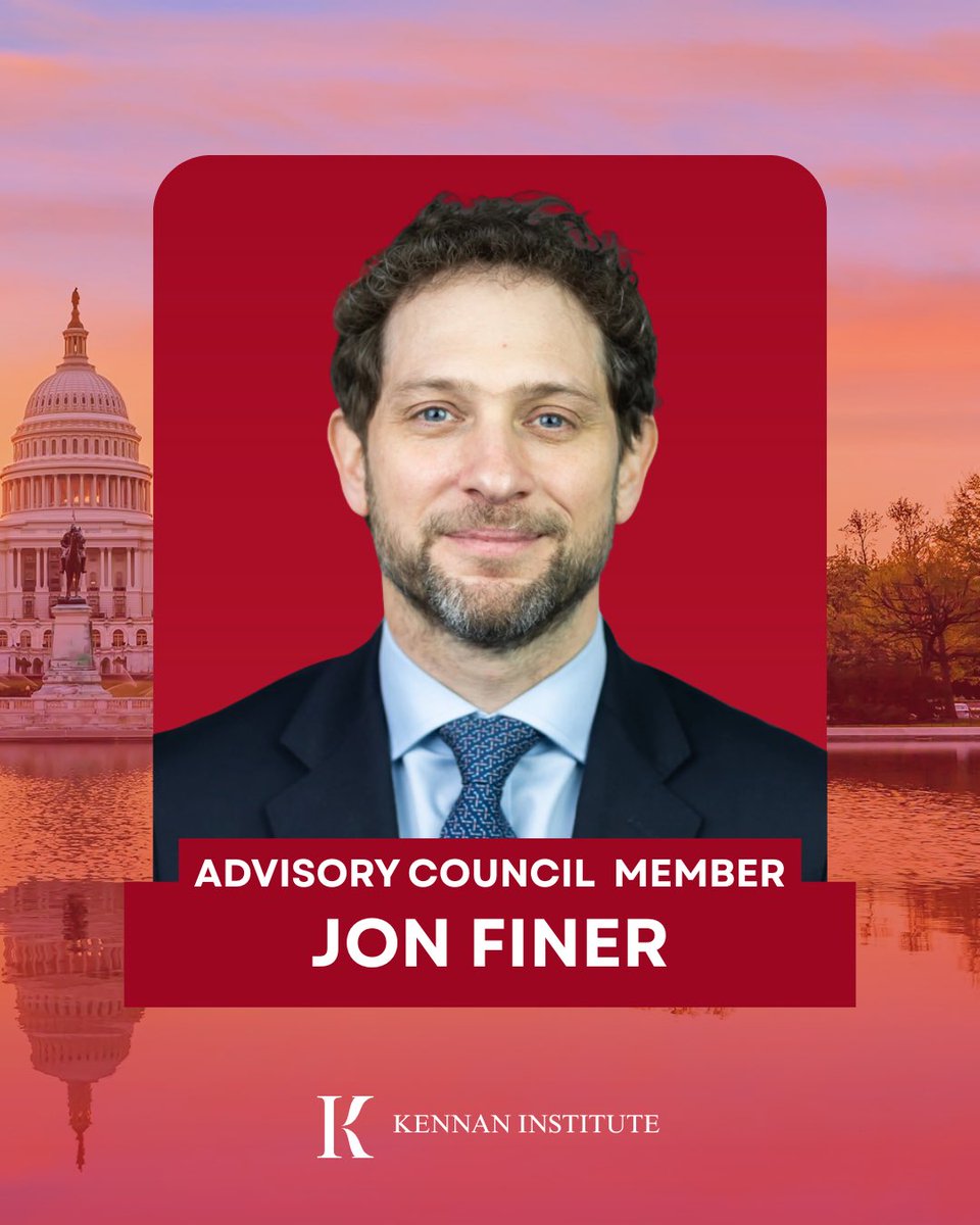 kennaninstitute's tweet photo. 🔴 Jon Finer is a member of the Kennan Institute Advisory Council.

Finer served as Principal Deputy National Security Advisor from 2021 to 2025 and previously held senior positions at the U.S. Department of State.

Learn more about the leaders supporting the Institute’s mission at https://t.co/1iHkFCXNTF