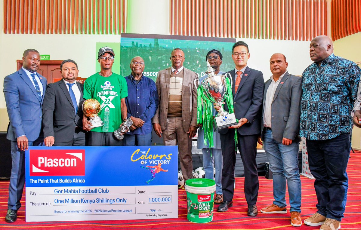 EliudOwalo's tweet photo. WITNESSED THE SIGNING OF A KSH 30 MILLION SPONSORSHIP DEAL FOR GOR MAHIA

This morning, at the Movenpick Hotel in Westlands, Nairobi,  I witnessed the signing of a new three-year Ksh. 30Million sponsorship deal between Gor Mahia FC and Kansai Plascon Kenya Ltd.

The Plascon team was led by MD Kota Enami while the Gor Mahia Management was led by Chairman Ambrose Rachier.

On behalf of the entire Gor Mahia fraternity, I thank Plascon for the sponsorship and appeal to more Corporate sponsors to come on board ahead of the CAF Champions League.

#Kogalo
#KansaiPlasconKenya