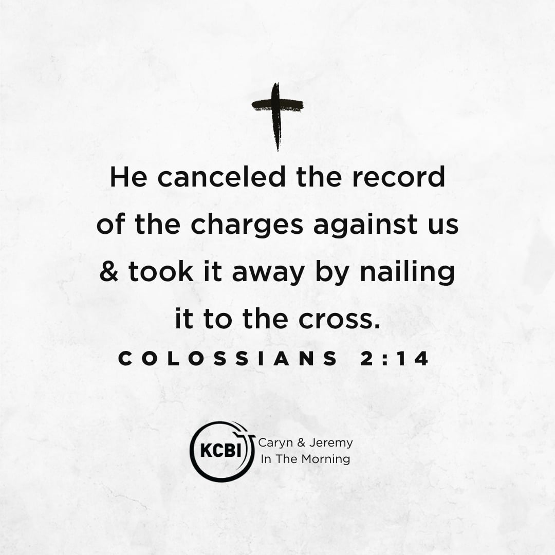 KCBI's tweet photo. What has Jesus made you free from?  

#CarynAndJeremyInTheMorning #kcbi https://t.co/w2pxL2WMLB