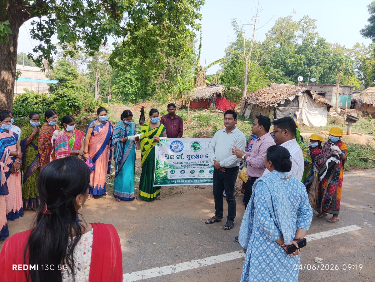 dmfangul's tweet photo. 🌍 World Environment Day Celebration 2026 🌱

On the occasion of World Environment Day, the Integrated Sustainable Waste Management and Greenfield Intervention Project at Kishorenagar Block organized a series of activities to promote environmental sustainability and community https://t.co/xexe0PT2wg