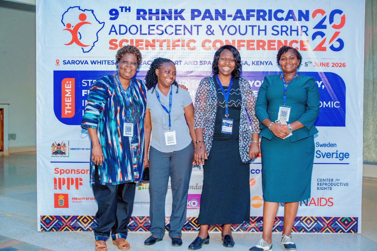 NCPD_Kenya's tweet photo. Pictorial:
Officers from the National Council for Population and Development  participate in the 9th RHNK Pan-African Adolescent and Youth Sexual and Reproductive Health and Rights Scientific Conference in Mombasa, engaging with stakeholders and contributing to discussions on advancing adolescent and youth wellbeing across Africa.
#QualityPopulation 
@rhnkorg 
@lkimondo1 
@BeatriceOkundi 
@JanetLunayo 
@ZippySawaina