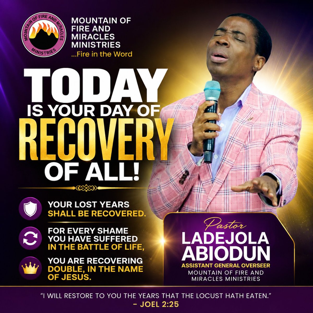 AbiodunLadejola's tweet photo. I decree upon your life today: Let a new chapter begin for you now—a new life of glory, a new life of advancement, a new life of fruitfulness, and a new life of divine blessings.

In Jesus' mighty name, Amen!

#PropheticDeclaration #NewLife 
#MFM #PastorLadejolaAbiodun https://t.co/LxlHrGxRa9