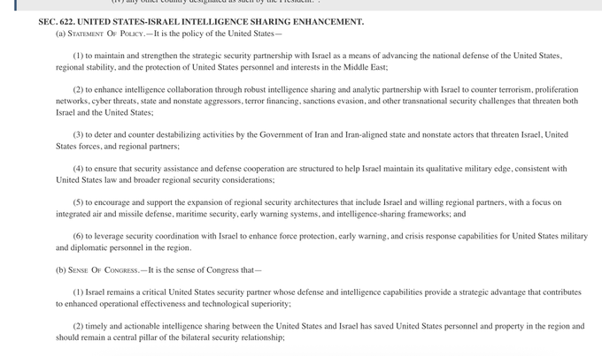 ImBreckWorsham's tweet photo. They are straight-up hijacking our country. They have infected our government, our military, and our intelligence networks from the inside out. 

For decades, Israeli operatives plundered our deepest secrets behind our backs. Now, a spineless political class—bought and paid for by foreign lobby money—is actively signing away our nation's core capabilities under the pathetic guise of law.  

Hidden within the Senate Intelligence Authorization Act is a provision to up intelligence sharing with Israel and to prevent reduction of intel sharing in the future.
