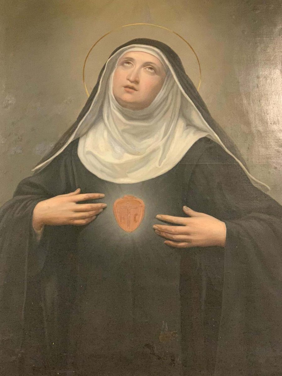 FiatLuxGenesis's tweet photo. "What a weakness it is to love Jesus Christ only when He caresses us, and to be cold immediately once He afflicts us. 

This is not true love. 

Those who love thus, love themselves too much to love God with all their heart."

--St. Margaret Mary Alacoque https://t.co/KD7Zv2VsBJ