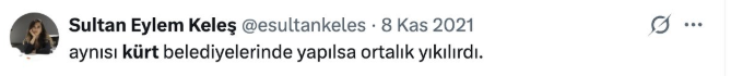 The___87's tweet photo. @esultankeles sen önce hangi ülkede yaşadığını öğren burası Türkiye Cumhuriyeti Devleti buradaki belediyelerin tamamı da Türk Belediyeleridir. Bölücü fantezilerinizi kendinize saklayın. https://t.co/deJJXmgcLA