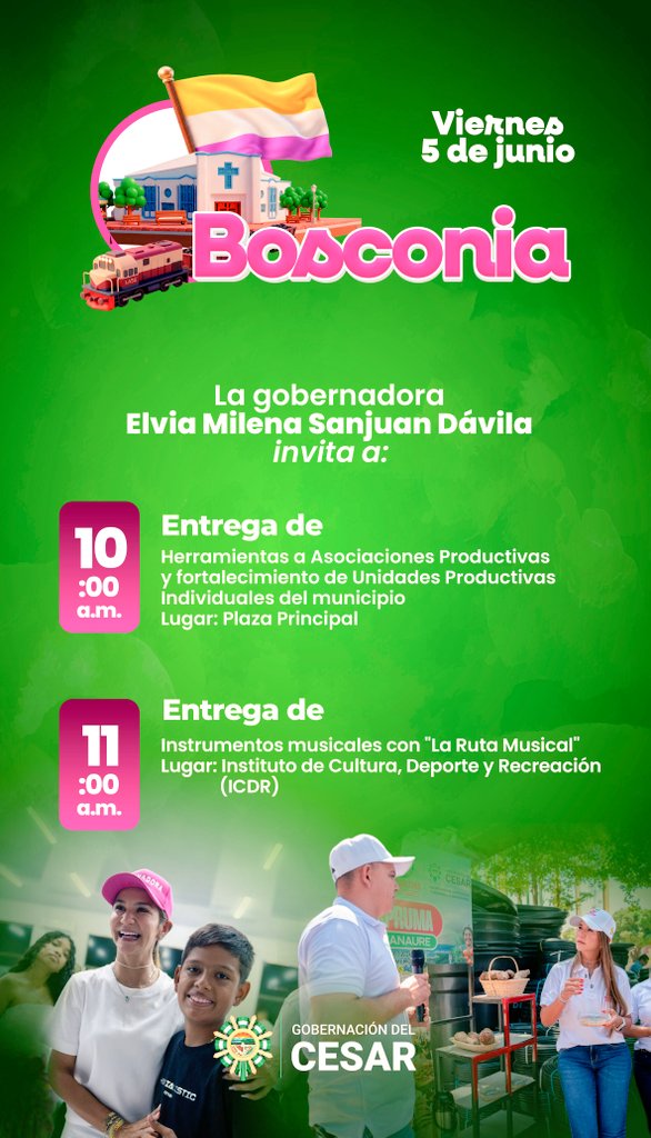 TelerevistaHoy's tweet photo. @GobdelCesar Los aportes en herramientas productivas fortalecen la economía local de los agricultores, mientras que la entrega de cámaras de seguridad y dotación musical impulsa la tranquilidad y el tejido cultural de El Copey y Bosconia. @elviamilenasd https://t.co/CgoDBMcHsZ