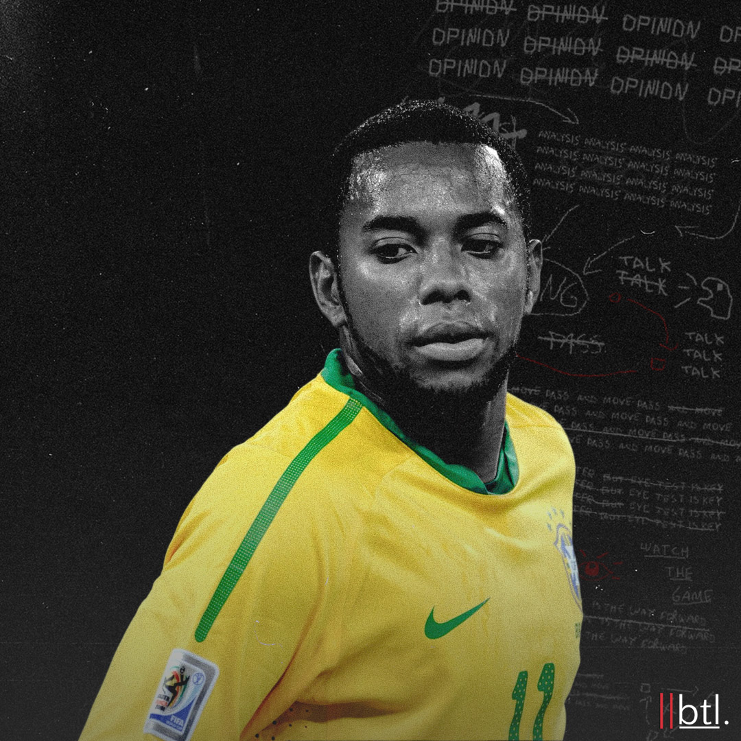 breakthelines's tweet photo. "Robinho’s story always revolved around one question: Was he ever really as good as people wanted him to be?

Sometimes he was a genius. Other times, invisible. One week he danced through defenders. The next, he disappeared from the match."

@horvathk705: https://t.co/724KBgN6iE https://t.co/53hM8DvkB7