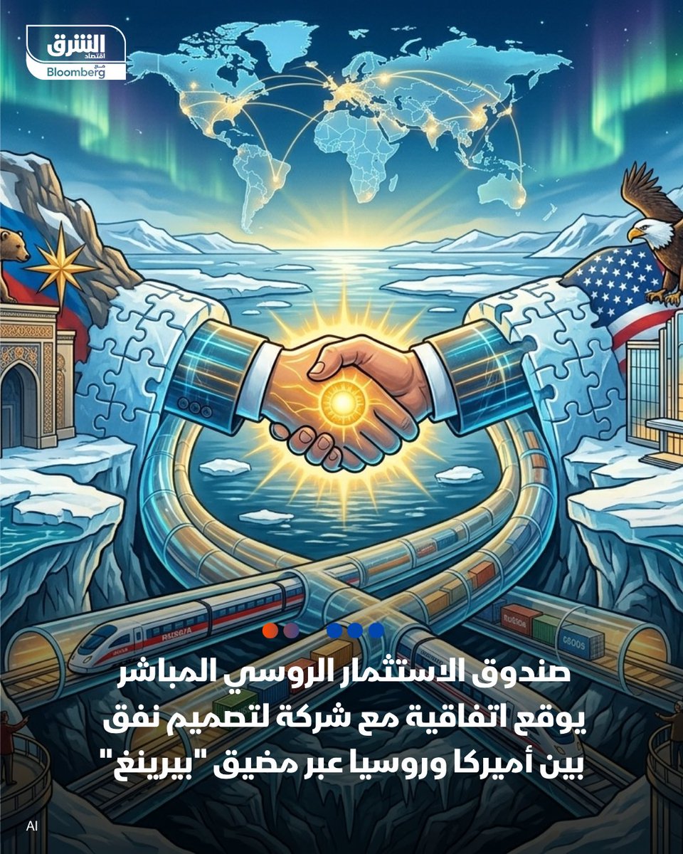AsharqBusiness's tweet photo. رئيس صندوق الاستثمار الروسي المباشر، كيريل دميترييف: 

📌الصندوق وقع اتفاقية مع شركة لتصميم نفق بين أميركا وروسيا عبر مضيق "بيرينغ"

📌الخطوات المستقبلية بشأن خطط تصميم النفق ستصبح واضحة بحلول نهاية العام

🔴 تابعوا اقتصاد الشرق للمزيد https://t.co/dn9FY9xOFl