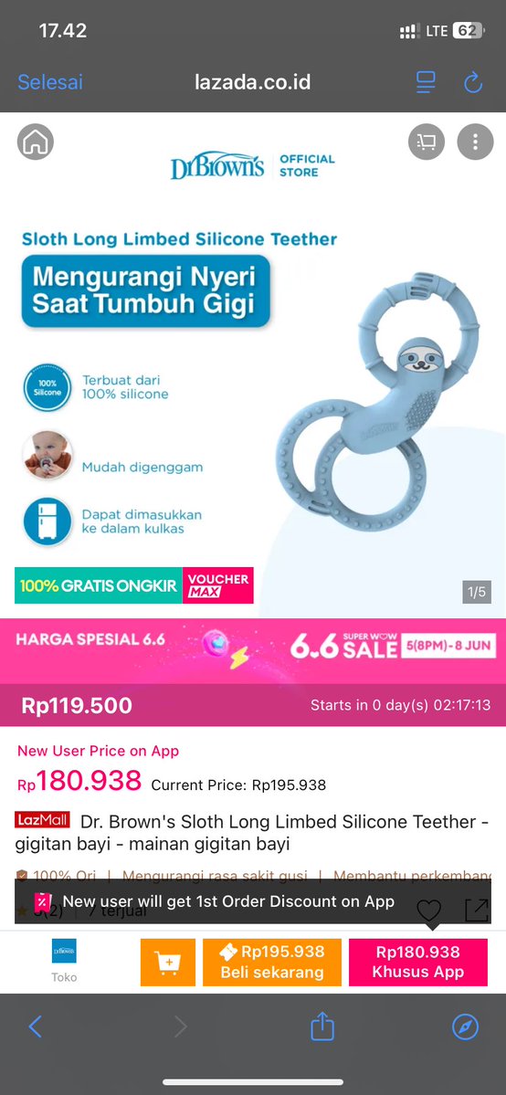 chessecakeid's tweet photo. Hari Ini Lazada 66Sale 😭 wishlist gue akhirnya bisa dibeli juga. Nih salah satu yang gue cek:
https://t.co/jWyJFoaMee

Ada voucher bonus s.d. 66 juta + crazy brand mega offer s.d. 95% di lazada 6.6 super wow sale! https://t.co/UEll44c9m8