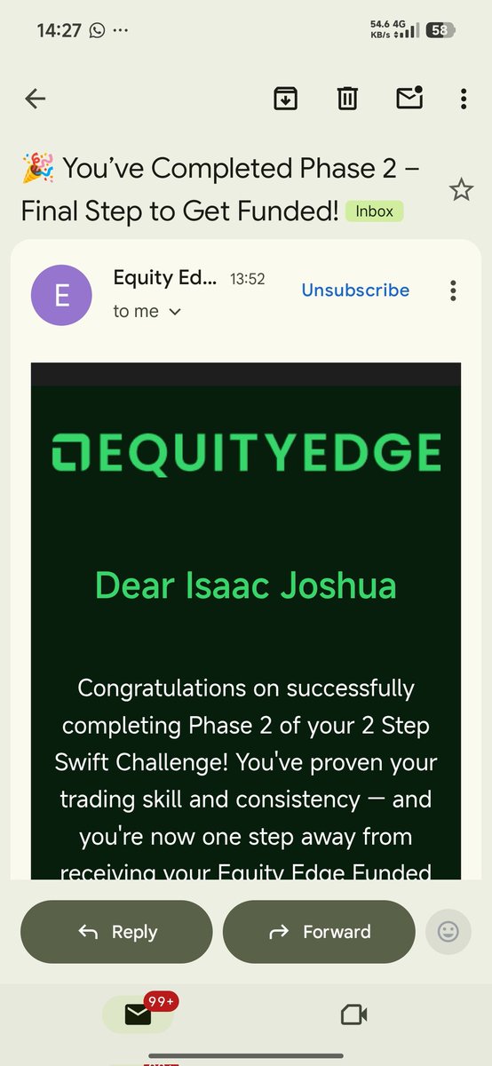 joshanalysis's tweet photo. Thank God in my Life 🙏🙏🙏
For the first time after two years in trading 
Officially funded with @EquityEdgeUK bought an account with them 50% off promo
Passed phase 1 last week and finished phase two today 
Discipline and patience is the key https://t.co/UhkZmRxB3m