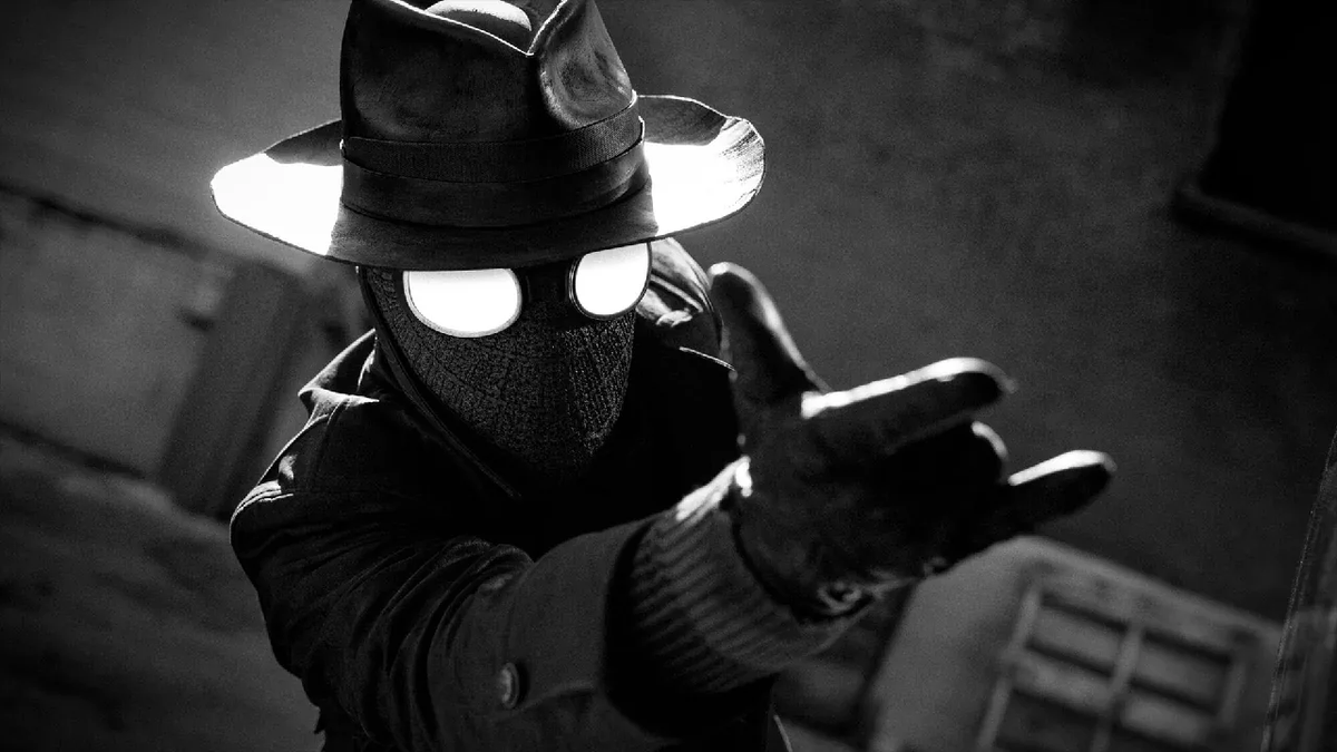 yn0Ga's tweet photo. 🕷️ Spider-Man Noir: ¿Blanco y negro o a color?
Recomendación clara: ¡vean la versión en blanco y negro (escala de grises) para la mejor experiencia! 🌑✨

Su estética film noir brilla con sombras dramáticas, contrastes intensos y atmósfera oscura. Es la forma más fiel e inmersiva.

La versión a color es excelente para una segunda visión, pero el B&N es imbatible. 🔥
#SpiderManNoir #NicolasCage