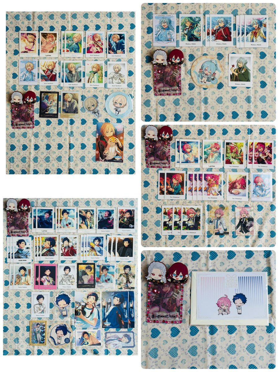 mnst_hpmi's tweet photo. 【交換】あんスタ ぱしゃっつ ぱしゃこれ クリカ ステッカー ブロマイド

譲→千秋、鉄虎、奏汰、翠、忍、英智、渉、弓弦、桃李、スバル、真緒、真、北斗、一彩、マヨイ、藍良、巽、燐音、ニキ、こはく、HiMERU、宗、みか

↓ https://t.co/rMW6G31FRt