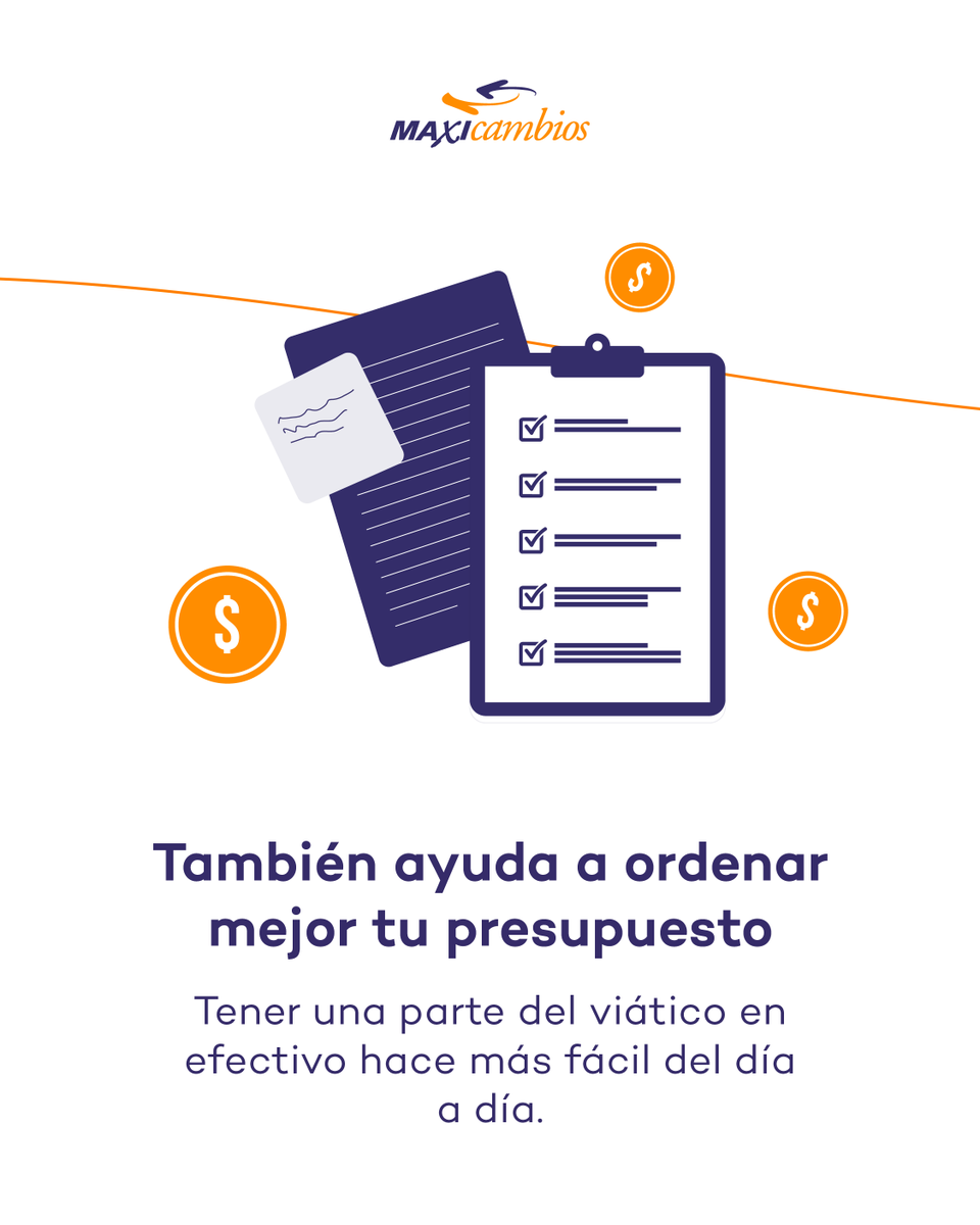maxicambios's tweet photo. Hay cosas que uno solo aprende viajando ✈️

Como entender que no siempre conviene depender de una sola forma de pago.

Una parte del viático en efectivo puede ayudarte en pequeños gastos, imprevistos o simplemente a viajar con más tranquilidad 💵 https://t.co/r6Ew38wlmx