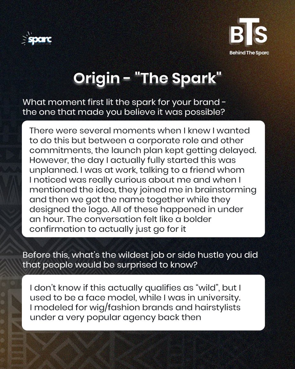 Sparc_hq's tweet photo. She had a plan but life kept interrupting it.
Then one random workday, @youknowdera mentioned an idea and before the hour was over, Sparc HQ existed💡

If you’re waiting until you’ve figured everything out, this is your sign to start right now👍

#BTS #SMEspotlight #marketing https://t.co/jkuOYuDnJW