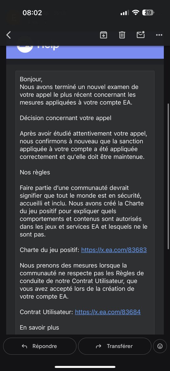 FriedChicken788's tweet photo. Serait il possible de parler à un HUMAIN ??? Car les réponse automatique c’est vraiment énervant ! Merci de me contacter part message privé ou bien part téléphone directement, car je ne trouve aucun moyen de parler avec une vrai personne sur votre site @EAFrance 
@EA https://t.co/utpiVh3Vvw
