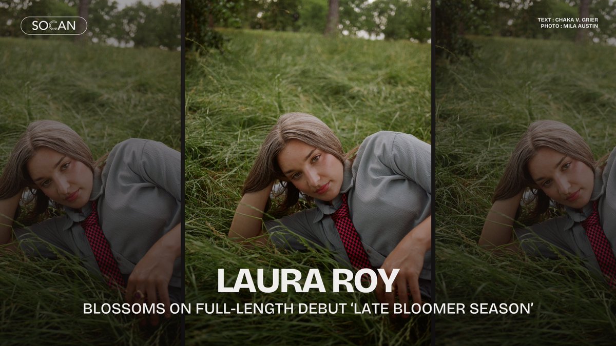 SOCANmusic's tweet photo. East Coast singer-songwriter, Laura Roy, opens up about the vulnerability behind her debut album ‘Late Bloomer Season’.

Read more about the creation of her most authentic work yet 👉 https://t.co/jjAYxuhbD6 https://t.co/GeO7gtKXU9