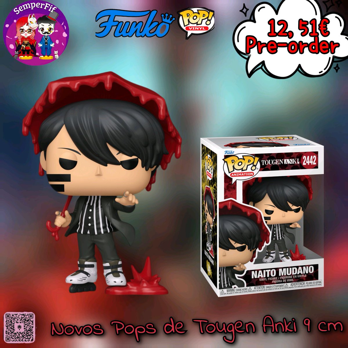 semperfif's tweet photo. 🔥 Novidade para os fãs de Tougen Anki! 😍

Os Funko Pops de 9 cm estão finalmente disponíveis e já podem ser encomendados para entrega em agosto de 2026! 🎁🎨

Perfeitos para colecionadores e amantes da série 🌟

#TougenAnki #FunkoPops #PréEncomenda #ColecionáveisGeek #GeekStore https://t.co/Ic9u7UJ3Pi