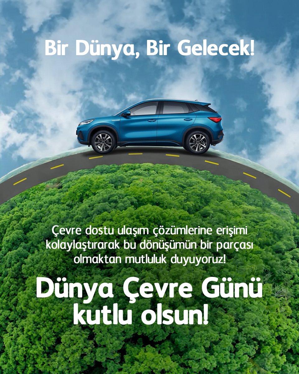 ALJFinans's tweet photo. Daha sürdürülebilir bir gelecek için atılan her adım değerli. 

Çevre dostu ulaşım çözümlerine erişime katkı sağlamaktan mutluluk duyuyor, Dünya Çevre Günü'nü kutluyoruz. ♻️

#ALJFinans https://t.co/UW7fl1L6qt