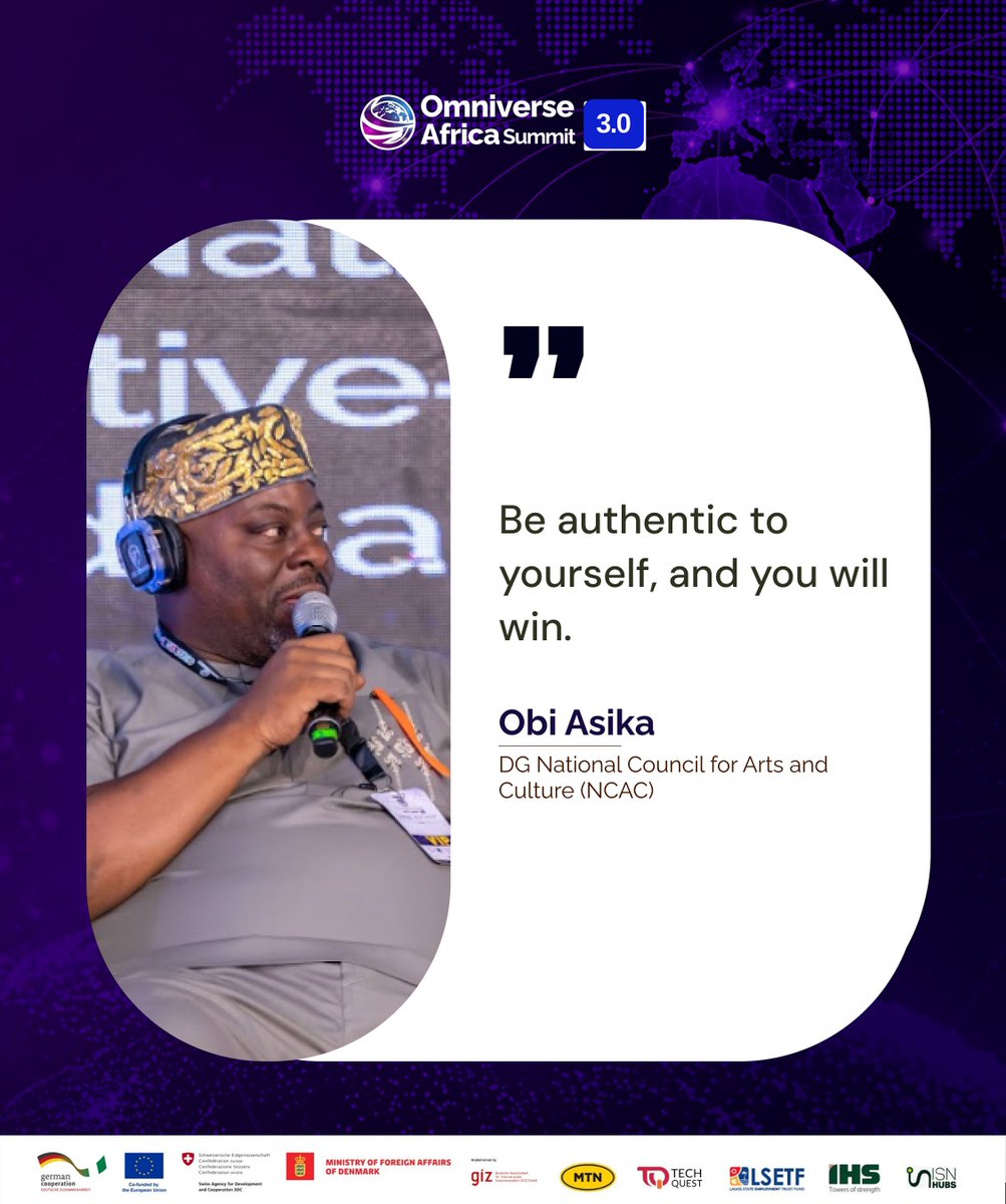 OmniverseAfrica's tweet photo. Quotable. Shareable. Unforgettable

We thank @obiasika @taradurotoye @Judithoko @bernedetteejiofor for the words the cut through noise.

#OmniverseAfrica2026 #ConnectedFuture https://t.co/No9iAZu9BS