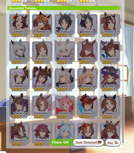 Moti0artz's tweet photo. Sadly a list of the umas  I dont own 😭 https://t.co/D4eiXAt25s