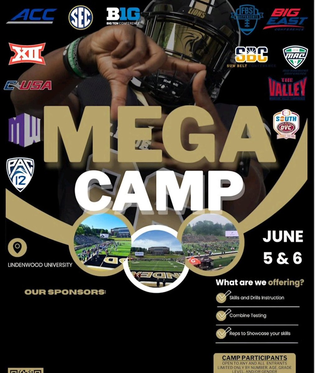 LandonNickers12's tweet photo. I’m very grateful for the opportunity to show of my skills tomorrow at the lindenwood megacamp. Time to get to work!! @psouthfootball @CoachSal_STL @GSV_STL @elitefootball @JPRockMO https://t.co/tbNL5z7CTT