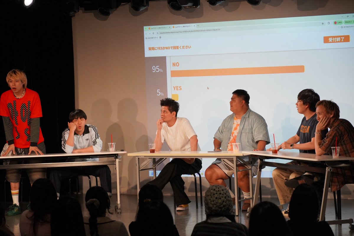 DotonboriT's tweet photo. 『ダブルアートの12才協会『HARDCOREトーク倶楽部』～エロい話をする回～』ご来場いただきありがとうございました🙇‍♂️✨

18禁なエロ話が満載の90分🔞
お客様アンケートの意外な結果にも
大盛り上がりでした🫣
エロ芸披露のコーナーも攻め攻めなネタで大爆笑🤣
優勝は九ノ段 児島クソデカおにくさんでした🏆✨

またの開催をお楽しみに💁‍♂️💫