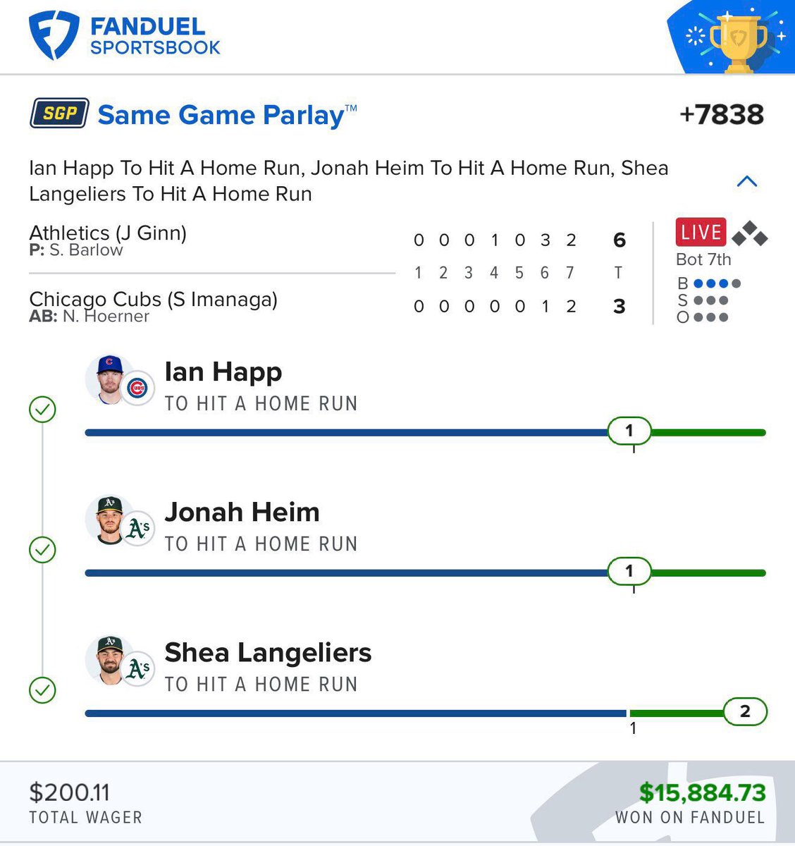 I_daa's tweet photo. That’s a pretty way to end the night. ✨🤑

$200→ $15,900 💸💸

BANGGG🙏😎
🆓 click link on my Bio for more picks 👇 

#PrizePicks #GamblingX #TrendingNow #PlayerProps #PropBets #PrizePicksKBO #KBO #KBOPicks #SportsBetting #UnderdogKBO https://t.co/0Xdw8eQYgZ