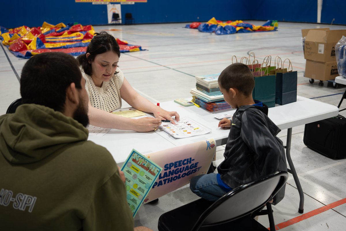 mfnerc's tweet photo. On May 27, 2026, families joined the Wellness Fair to help prepare incoming students for kindergarten. MFNERC's Inclusive Education Services team connected with parents, shared resources, and highlighted supports to help students start school with confidence. https://t.co/UwacdCYEzN