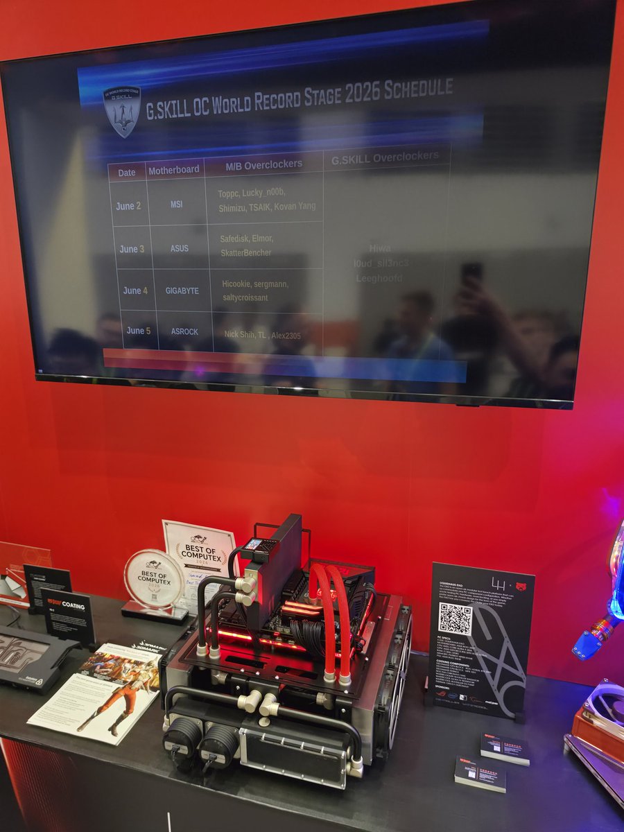 madness727's tweet photo. Thermal Grizzly showing off their upcoming products at Computex 2026
I can't wait to test some of these out once they're out https://t.co/PJxagWRdqG