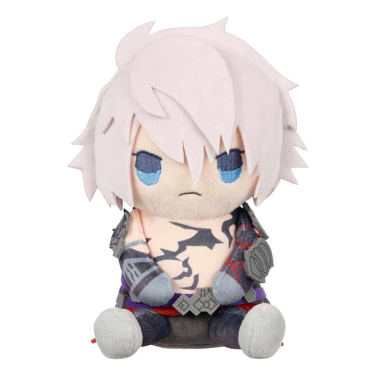 granblue_en's tweet photo. The last plushie for Sendai and Osaka is a grumpy-looking Lucilius who clearly doesn't want to be here, and is the smallest of the plushes at a mere 19 x 12 cm. 4000 yen each. https://t.co/5wVnTbDMM0