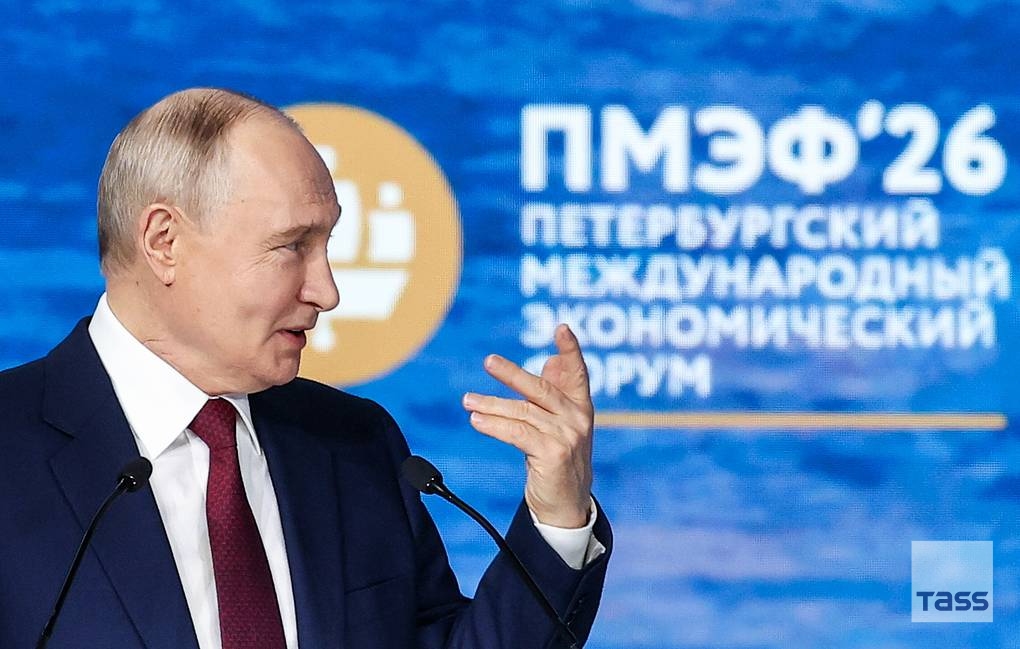 tassagency_en's tweet photo. Russia remains permanently open to those who seek joint work and are ready for cooperation on an equal footing, Russian President Vladimir Putin said at the plenary session of the SPIEF:
https://t.co/e9a2Do3oSZ https://t.co/SBltRKsQAy