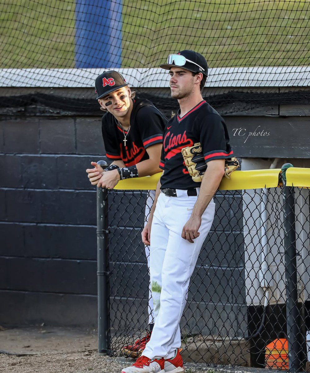 ACSLionBaseball's tweet photo. Just a couple of All-State guys 💪🏼💪🏼

Congrats to @MaddoxN99173 and @CharlieDav3811 on their selection to the 2026 SCISA All-State Team

Well deserved ❤️🖤 https://t.co/Dv5p4UPuQD