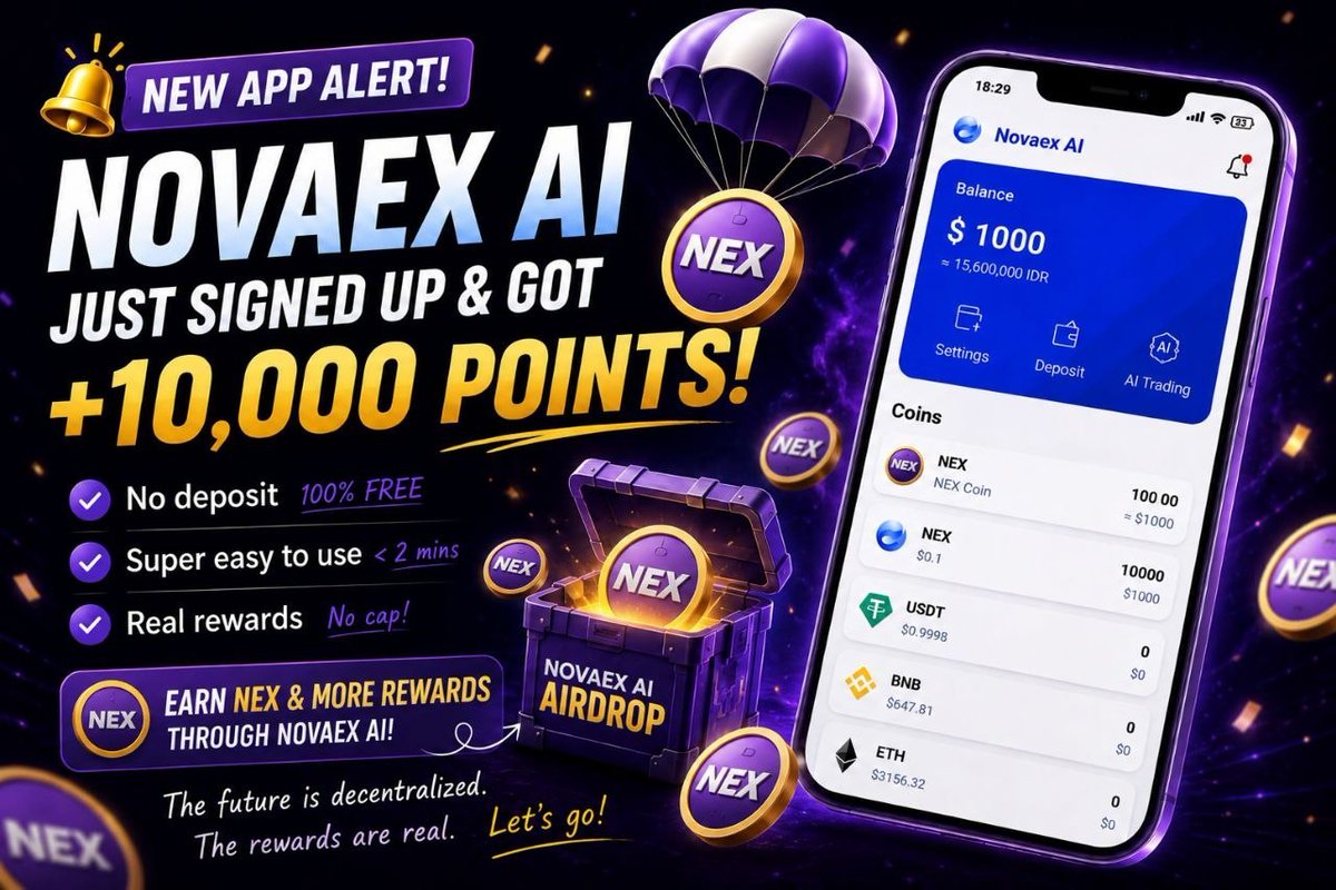 DrChengdiaoFan's tweet photo. 🚀 NOVAEX AI – EARLY ACCESS OPPORTUNITY

The Pi Network community is buzzing about Novaex AI! 👀
Many community members have recently started exploring Novaex AI, a new AI-powered crypto project that is still in its early growth phase.

📲 Register Here
https://t.co/g8sjYfZeit

📢 Official Telegram Community
https://t.co/oAfJSBlcgn

🔥 What People Are Talking About
✅ Early registration is now open
✅ Community reward campaigns are active
✅ NEX token launch is reportedly expected around July
✅ Early participants are positioning themselves before wider adoption

🎁 Potential Rewards
Some community members estimate that early participation rewards could reach significant value in the future. Please note that reward values are speculative 

🌟 Why Join Early?
• Get involved before mass adoption
• Follow project updates and announcements
• Learn about upcoming NEX token developments
��� Participate in community activities and reward programs

🚀 Join Early • Stay Informed • Watch the NEX Launch Journey

 #NovaexAI #NEX #Crypto #Airdrop #Blockchain #Web3 #ArtificialIntelligence