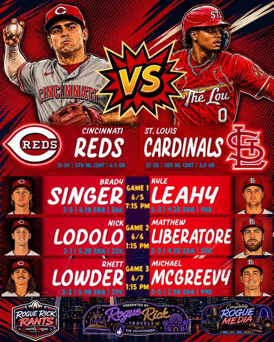 _RogueRick_'s tweet photo. #Reds 🆚 #STLCards

#STLCards #RogueRickRants #CompletelyRogueSports #CRM🎙 https://t.co/Mv6QKuIotW