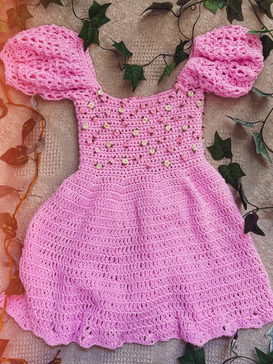 It's sweet little summer dress season!!   thedreamcrochet (IG) |  Pattern: The Garden Party Crochet Dress . #crochet #crochetallday  #crochetaddict #crochetlove #yarn #yarnlove #yarncrafts #handmade  #diycrafts #crochetdress