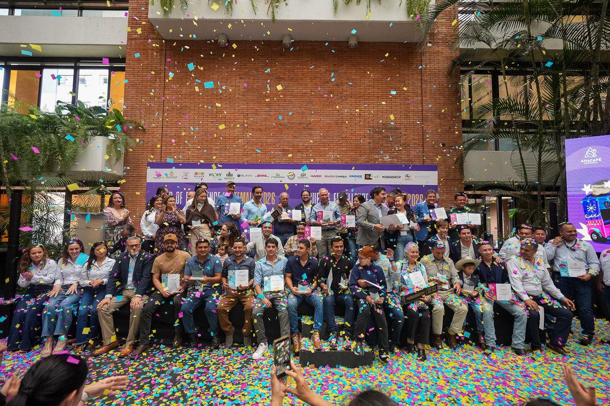 Guatemalacoffee's tweet photo. ☕🏆 Cup of Excellence 2026 celebrates the excellence of Guatemalan coffees 🇬🇹 Five winning lots scored above 90 points, earning the Presidential Award distinction and advancing to the international auction on July 23. 🌎✨ https://t.co/m7mcAJPd3G