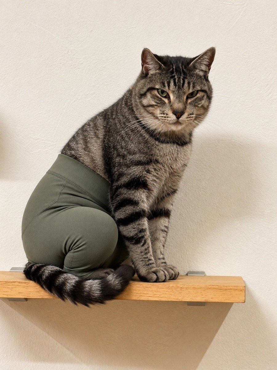 pool326771's tweet photo. 今話題の猫ヨガパンツ🐱
ムチムチ具合がやばい笑 https://t.co/xvpm9E60YI