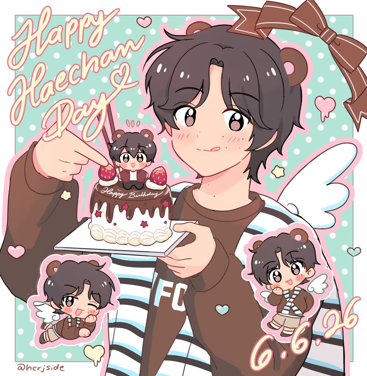 hcrjside's tweet photo. happy haechan day!!!! 🐻🎂💕🎀✨

#해찬생일_완전_크레이지
#TasteOf26withHaechan
#HAPPYHAECHANDAY https://t.co/IrqoMkmLuv