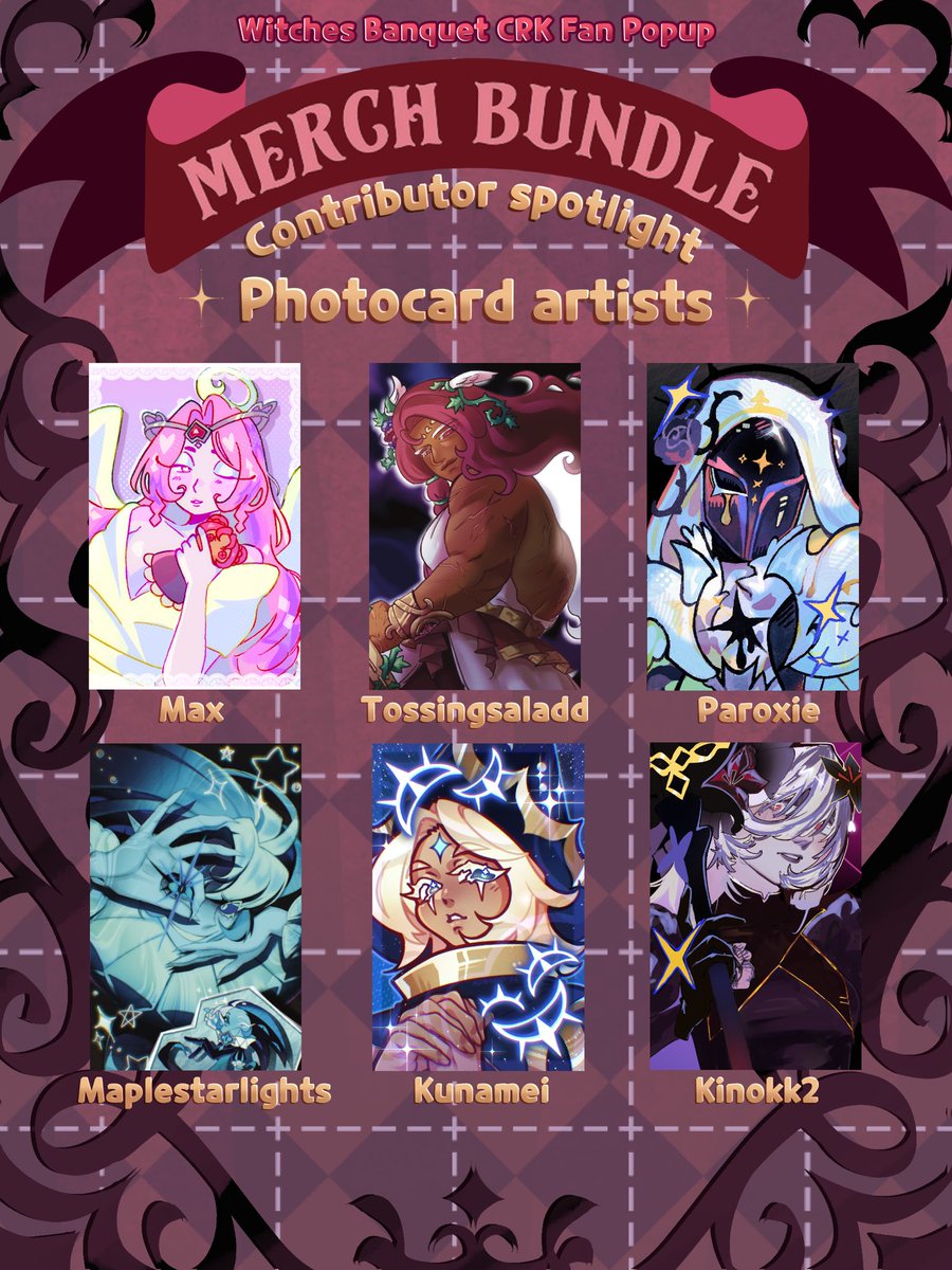 eggsncream's tweet photo. Now introducing our incredible photocard artists! Huge shoutout to them for making this incredible artwork 
———
🎨 artists 
Max 
@artsaladd 
@paroxie 
@maplestarlights 
@Kunamei_Art 
@kino_kk2 
———
#cookierun #cookierunkingdom #cookierunkingdomfanart https://t.co/PCekd6oqV2