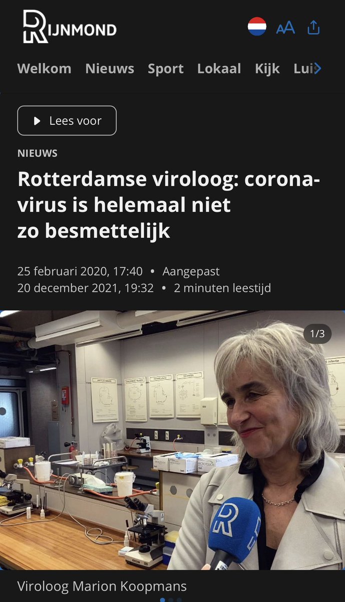 Denachtzuster1's tweet photo. 🆘 5/6/26 - Koopmans en Munster: verzwegen feiten leidde tot dood en verderf 

Topvirologen zagen furine-cleavage site direct als verdacht teken van lab-manipulatie
 
Op zondag 9 februari 2020, amper enkele weken na de eerste gevallen, mailde de Amerikaanse viroloog Vincent Racaniello aan NIAID-onderzoeker Vincent Munster dat hij geruchten hoorde over een mogelijk kunstmatig ingebrachte furine-cleavage site in het nieuwe coronavirus. Racaniello schreef letterlijk: „I’m hearing rumors about a furin cleavage site in 2019-nCoV that might have been engineered in. […] If true this is very bad for all of virology research.“
Munster deelde de e-mail intern met zijn team en reageerde veelzeggend: „And the fun begins.“

Precies één uur later dicteerde de Nederlandse virologe Marion Koopmans in dezelfde e-mailketen de communicatiestrategie. Ze adviseerde expliciet om de lab-escape-hypothese buiten de publieke discussie te houden. Haar woorden: „And I would leave ‘lab escape’ for the discussion, because putting that in the public domain as a hypothesis in my view will be read as ‘see, they also thought so’.“

Door de meest opvallende verklaring voor de uitzonderlijk goede mens-op-mensoverdracht (de FCS) bewust buiten beeld te houden, kozen de betrokken wetenschappers ervoor om jarenlang alleen de natuurlijke-oorsprongtheorie als acceptabel narratief te presenteren. Terwijl ze intern wisten dat het verhaal complexer lag, werd het virus ten onrechte niet volledig als extreem besmettelijk herkend op basis van zijn unieke eigenschappen. Koopmans versterkte dit twee weken later publiekelijk. Op 25 februari 2020 verklaarde ze in een interview met Rijnmond: „Buiten op straat blijken mondkapjes geen enkel effect te hebben, ook al omdat het virus helemaal niet zo besmettelijk is.“
Marion Koopmans speelde hiermee een centrale rol in de vroege onderschatting van de transmissie. Dit gebrek aan open informatie over de FCS en de mogelijke lab-oorsprong droeg bij aan een tragere en inadequate reactie, waardoor de uitbraak sneller kon escaleren en leidde tot onnodige sterfgevallen, een gesloopte samenleving, leerachterstanden bij kinderen, suïcides onder jongeren en ander onnodig leed.

Koopmans is recent gehoord in de parlementaire enquêtecommissie Corona, maar is niet specifiek bevraagd over deze vroege e-mails en haar bewuste keuze om de lab-escape-hypothese en de FCS-discussie buiten het publieke debat te houden. Met de kennis van nu heeft haar handelswijze met aan zekerheid grenzende waarschijnlijkheid geleid tot extra doden en onnodig leed.

Vragen voor een vervolgverhoor van @MarionKoopmans:
•  Waarom adviseerde u op 9 februari 2020 expliciet om “lab escape” buiten de publieke discussie te houden, terwijl u intern wist van ernstige twijfels over de furine-cleavage site?
•  Was u zich bewust dat het verzwijgen van deze anomalie kon leiden tot een onderschatting van de besmettelijkheid, zoals bleek uit uw eigen uitspraak op 25 februari dat het virus “helemaal niet zo besmettelijk” was?
•  Vindt u nog steeds dat het wetenschappelijk verantwoord was om dit soort cruciale informatie strategisch buiten het debat te houden, met alle gevolgen van dien voor de Nederlandse en internationale aanpak?

Bronnen:
1.  E-mail Vincent Racaniello aan Vincent Munster (9 februari 2020, 19:07) – “If true this is very bad for all of virology research” en “And the fun begins” https://t.co/73lz01XDcq
2.  E-mail Marion Koopmans (9 februari 2020, 20:07) – “leave ‘lab escape’ for the discussion” https://t.co/IvTRL30eUZ
3.  Interview Marion Koopmans – “helemaal niet zo besmettelijk” (Rijnmond, 25 februari 2020) https://t.co/F2sxT03vhm
4. leidende figuren van de parlementaire enquêtecommissie Corona #PECorona vertegenwoordigt op X: @Daandekort92, @songulmutluer, @huidekooper, @andre_poortman, @anlammers