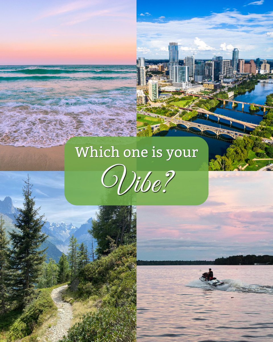 thefastpark's tweet photo. What's your summer travel vibe? Beach, mountains, lake or city? https://t.co/1TrASAjnZh