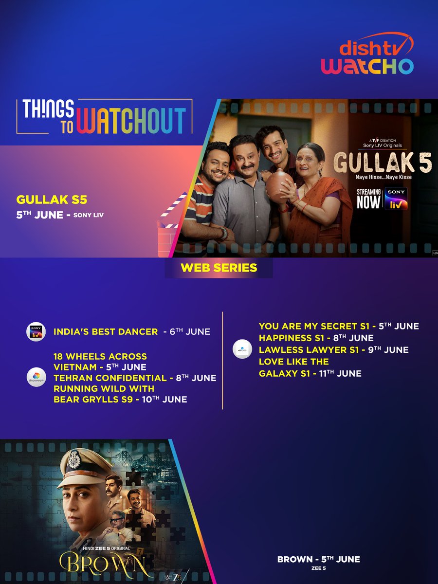 watchoapp's tweet photo. Your watchlist just called. It's getting an upgrade. 👀

Fresh drops, trending titles, and binge-worthy stories, now on Watcho.

#ThingsToWatchOut #Watcho #DishTVWatcho #StreamingNow https://t.co/LSHUkgwY2A