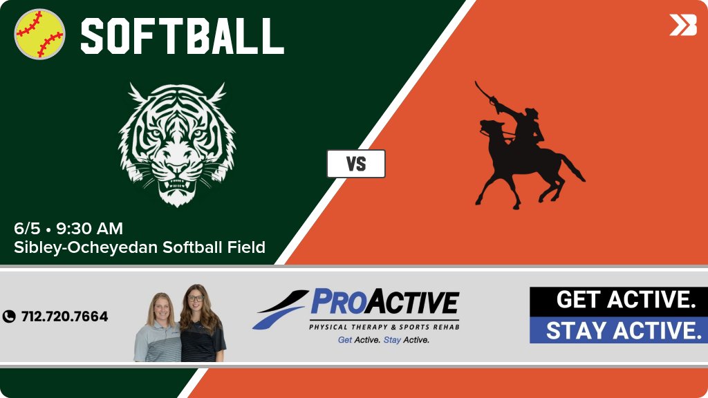 socsdgenerals's tweet photo. Softball (8th Grade) Game Day! - Check out the event preview for the The Sibley-Ocheyedan Generals vs The Trinity Christian Tigers. It starts at 9:30 AM and is at Sibley-Ocheyedan Softball Field. https://t.co/N7gW95hOYG https://t.co/XKGcmzJNKm