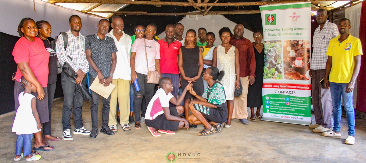 hovuckenya_org's tweet photo. Today, HOVUC, in partnership with @WomenFirst, convened a powerful community dialogue in Manyatta on "𝗖𝗵𝗮𝗹𝗹𝗲𝗻𝗴𝗶𝗻𝗴 𝗛𝗮𝗿𝗺𝗳𝘂𝗹 𝗖𝘂𝗹𝘁𝘂𝗿𝗮𝗹 𝗡𝗼𝗿𝗺𝘀 𝘁𝗵𝗮𝘁 𝗗𝗶𝘀𝗰𝗿𝗶𝗺𝗶𝗻𝗮𝘁𝗲 𝗔𝗴𝗮𝗶𝗻𝘀𝘁 𝗪𝗼𝗺𝗲𝗻 𝗶𝗻 𝗘𝗻𝘁𝗿𝗲𝗽𝗿𝗲𝗻𝗲𝘂𝗿𝗶𝗮𝗹 𝗗𝗲𝘃𝗲𝗹𝗼𝗽𝗺𝗲𝗻𝘁."

The discussion unpacked harmful beliefs that continue to limit women's participation in entrepreneurship, including perceptions that women entrepreneurs are promiscuous and that their income contributes little to household wellbeing.

Together, community members reflected on:
- Cultural barriers to women's economic participation
- The impact of these norms on families and community development
- Positive cultural values that support women's empowerment
- Practical actions for promoting equal opportunities

One participant shared:
"From now moving forward, I am going to operate on reality and not on harmful myths surrounding women entrepreneurs. I will have open discussions with the women in my life about entrepreneurship."

This powerful commitment reflects the mindset shifts needed to build communities where women can thrive, contribute fully to household welfare, and drive sustainable development.

At HOVUC, we remain committed to advancing women's economic empowerment and fostering a society where everyone has equal opportunities to succeed.
#WomenEconomicEmpowerment #GenderEquality #EconomicJustice #CommunityDialogue #HOVUC #WomenLead