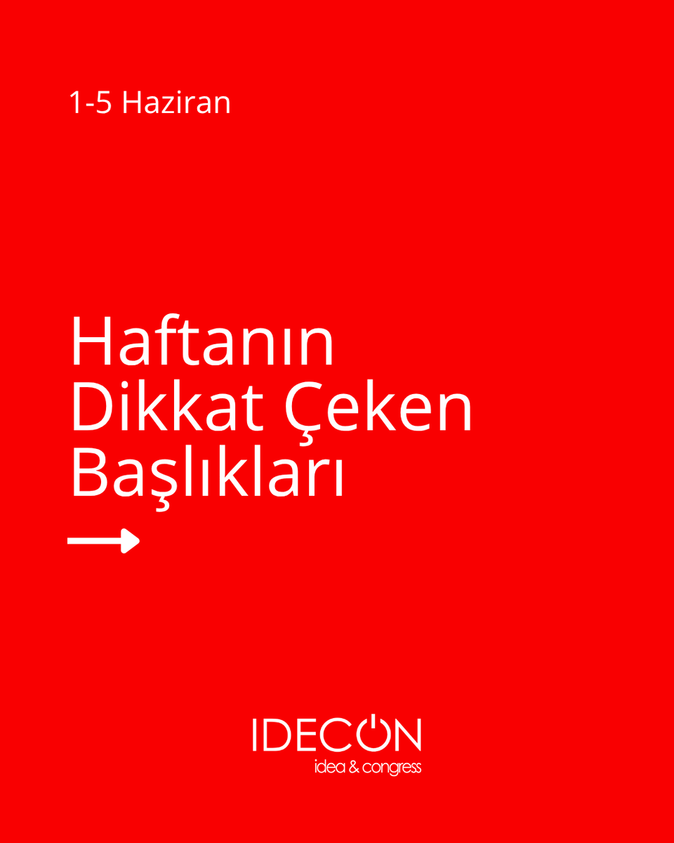 idecon_idea's tweet photo. 📍 Haftanın Dikkat Çeken Başlıkları 1–5 Haziran

Haftanın teknolojik gelişmelerini ve dikkat çeken başlıklarını sizler için derledik. Keyifli okumalar 🤓

#IdeconNews #Idecon https://t.co/GxWXNPoU05