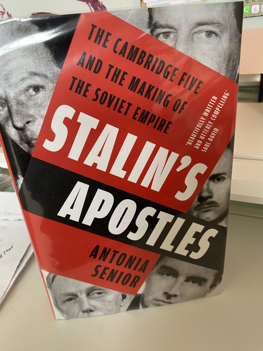 SimonTPetherick's tweet photo. I'm really enjoying Stalin's Apostles by @Tonisenior. She has a great eye for the deflating detail: Anthony Blunt was a member of Cambridge Uni's Apostles Club, filled with "arcane rules and slang" such as their traditional meal of sardines on toast being called "whales". https://t.co/V8KQHV0JLm