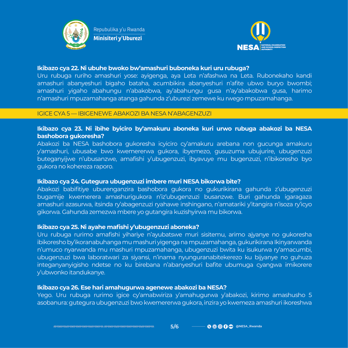 NESA_Rwanda's tweet photo. Reba ibisubizo by'ibibazo bikunze kubazwa (FAQs) kuri sisiteme ya IREME unyuze hano: https://t.co/eDHfPZxLVM https://t.co/KeWtLXKtTn