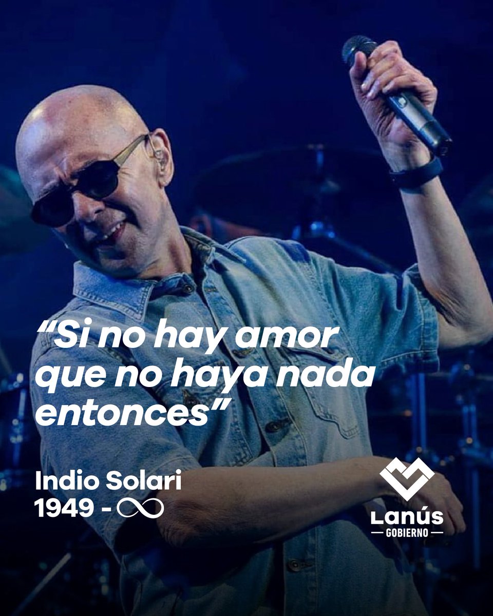 lanusmunicipio's tweet photo. Un imprescindible en nuestra historia. 
Serás eternamente canción y bandera para el pueblo argentino. 
Hasta siempre, Indio querido. https://t.co/FQdSDkkDZF